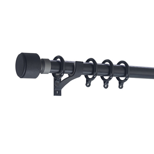 Jinfulong wholesale villa complete set of single pole double pole thickened silent curtain rod aluminum alloy minimalist modern Roman pole