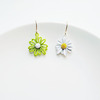 Earrings, 2021 collection, internet celebrity, flowered