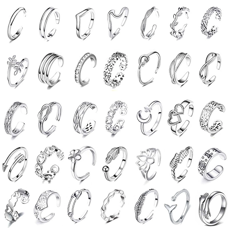 Adjustable Toe Ring — Summer Beach Jewelry, Multiple Styles, Silver/Gold/Rose Gold Plated