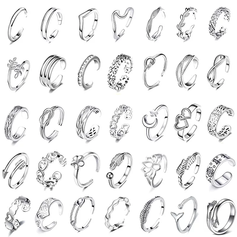 Adjustable Toe Ring — Summer Beach Jewelry, Multiple Styles, Silver/Gold/Rose Gold Plated