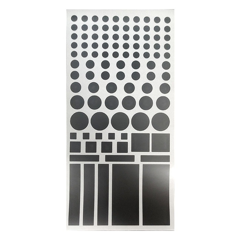 Pegatina de sombreado LED explosiva de Amazon Pegatina de atenuación redonda negra antirasgaduras