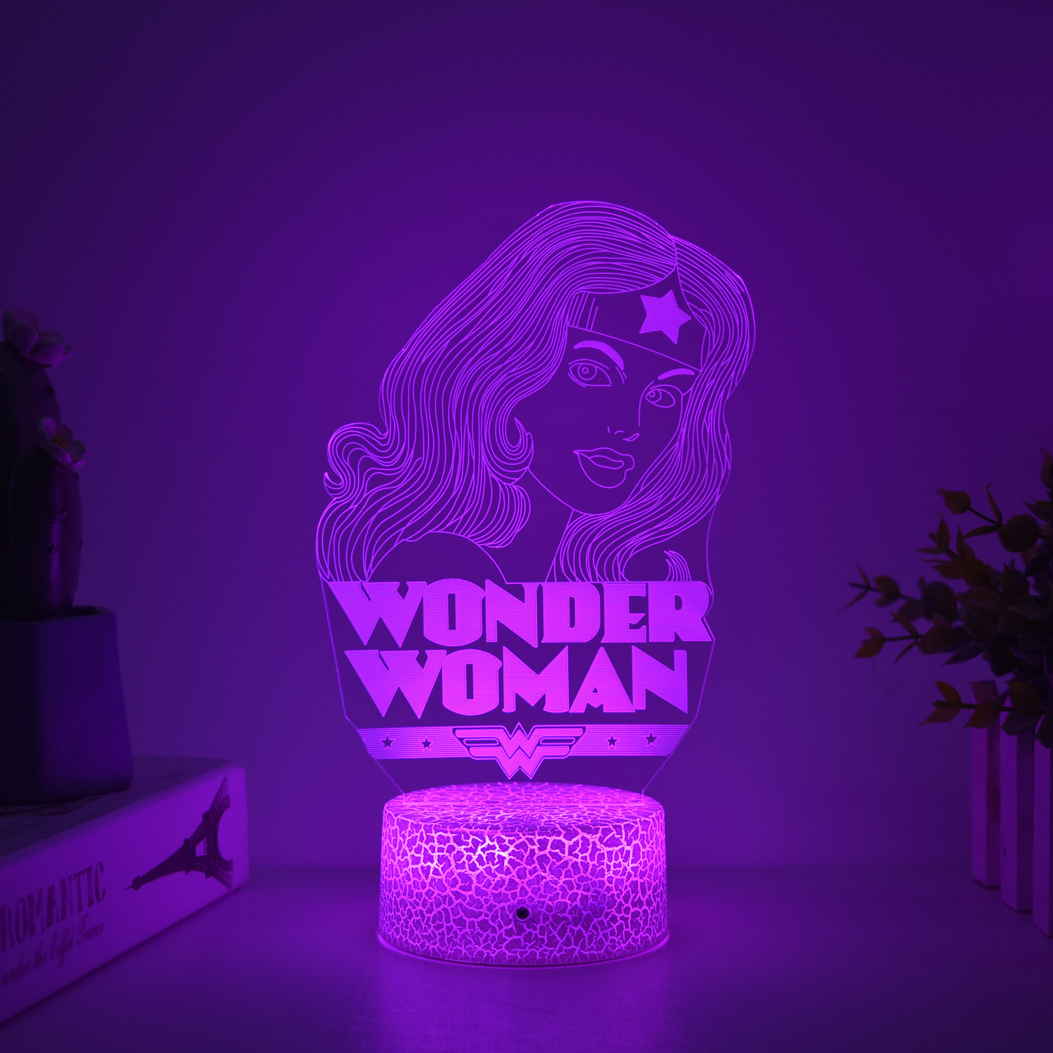 Transfronteriza serie de superhéroes Spider-Man Iron Man periférico 3D luz de la noche luz creativa pintura decoración adornos hechos a mano