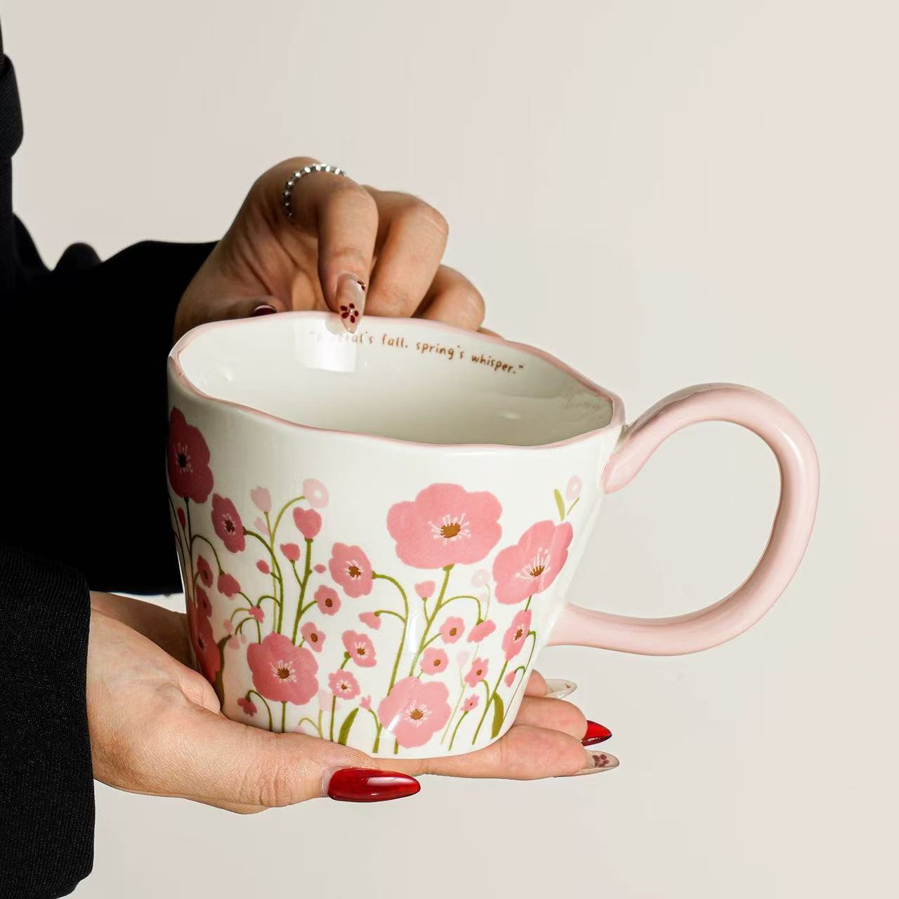 Tazas de cerámica de gran capacidad de tazas de agua de pareja de alta calidad tazas de café de oficina de mujeres tazas de té