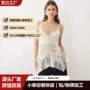 不规则法式蕾丝透视上衣