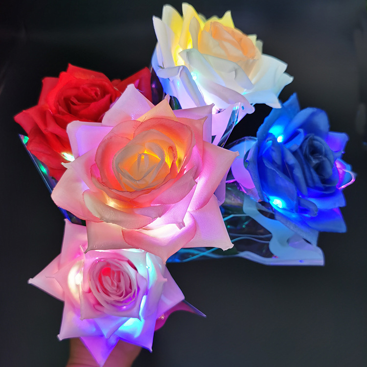 Valentine's Day Rose Silk Flower Party Soap Flower display picture 4