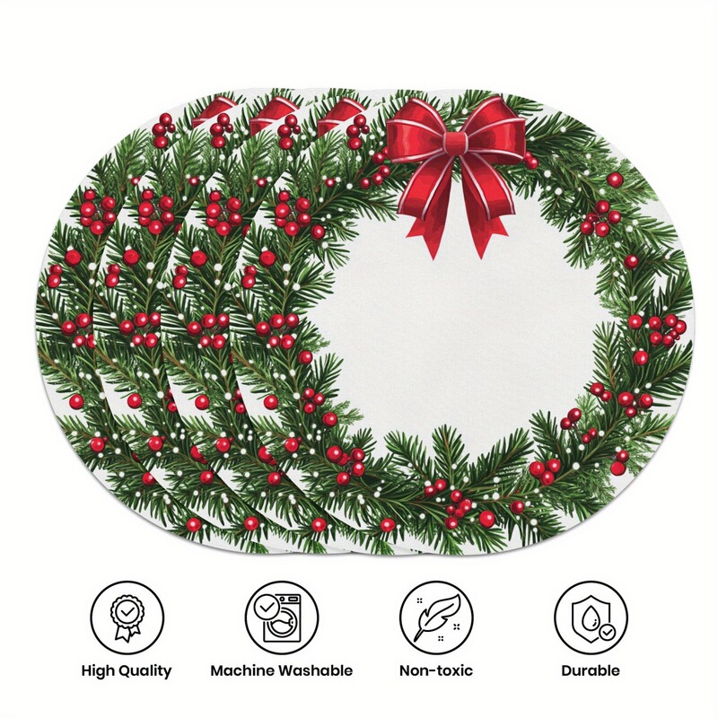 temu ホットセールクロスボーダーアマゾンクリスマスガーランドクリスマスノットリボンウィンターグリーンスノーフレークガーランドデスクトップ装飾|undefined