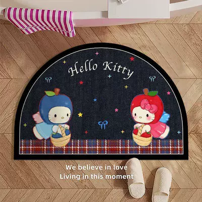 Avtomobil döşəmə paspasları Anime Bathroom Floor Mat, Bathroom - apple-hello-kitty-4060cm25mm-diatom-mud