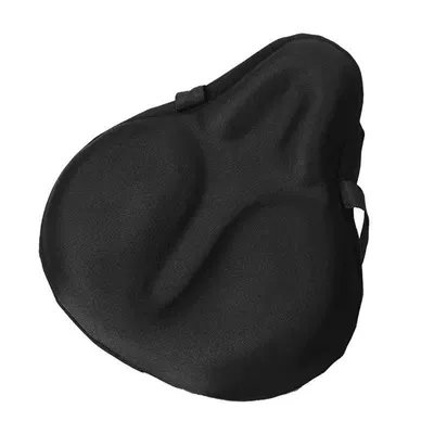 Extra-large, thickened silicone seat cover for electric bikes and bicycles, suitable for use with exercise bikes (Electric car cushion) - silicone-cross-design-straps-todays-super-low-price