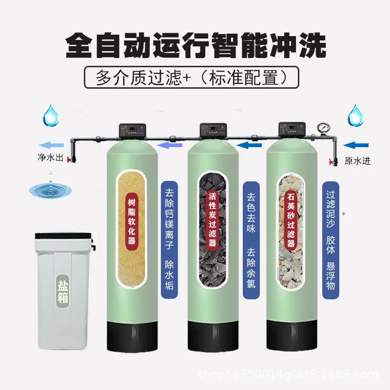 全自动软化水设备锅炉循环除水垢工业净水器商用水质软化过滤器|undefined