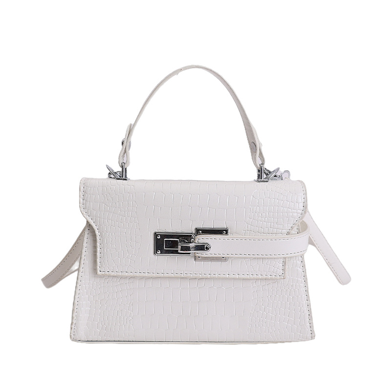 Nicho coreano Cocodrilo portátil Kelly bolso pequeño para mujeres nuevo estilo de alta moda versátil exquisito mochila