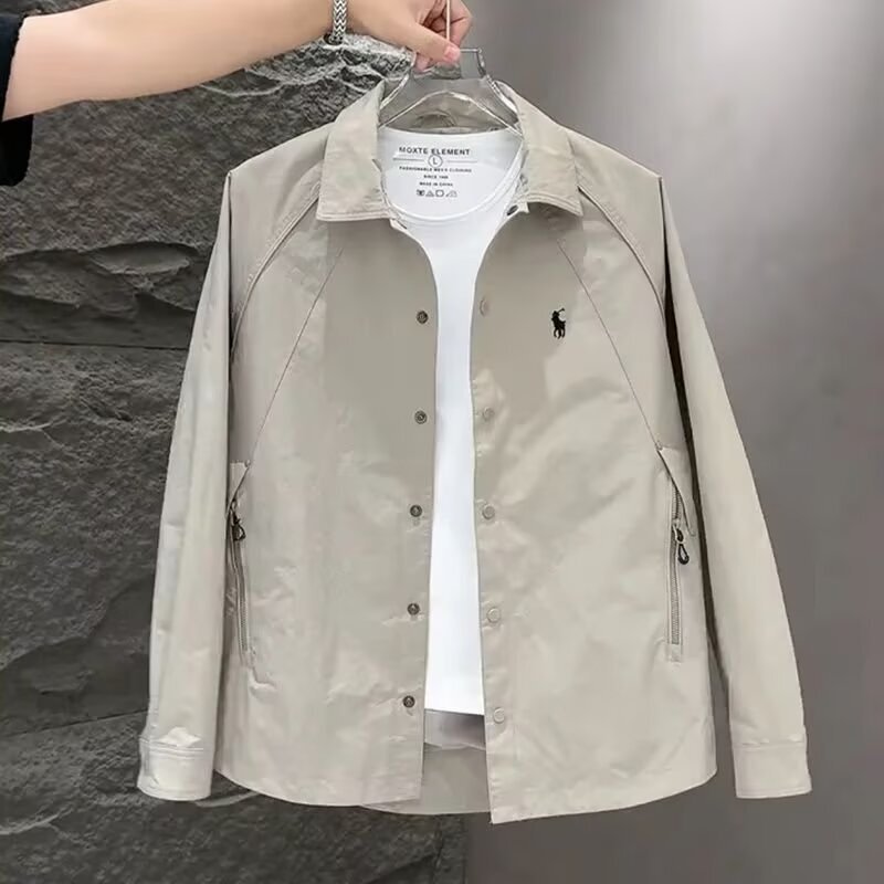 Autumn New Fashion Thin Shirt for Men, Versatile High-Quality Korean Style Light Luxury Jacket with Retro Design and Sun Protection Autumn New Fashion Thin Shirt for Men, Versatile High-Quality Korean Style Light Luxury Jacket with Retro Design and Sun Protection