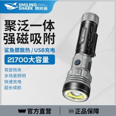 新款多功能户外照明强光手电筒聚泛一体多档调节充电持久续航