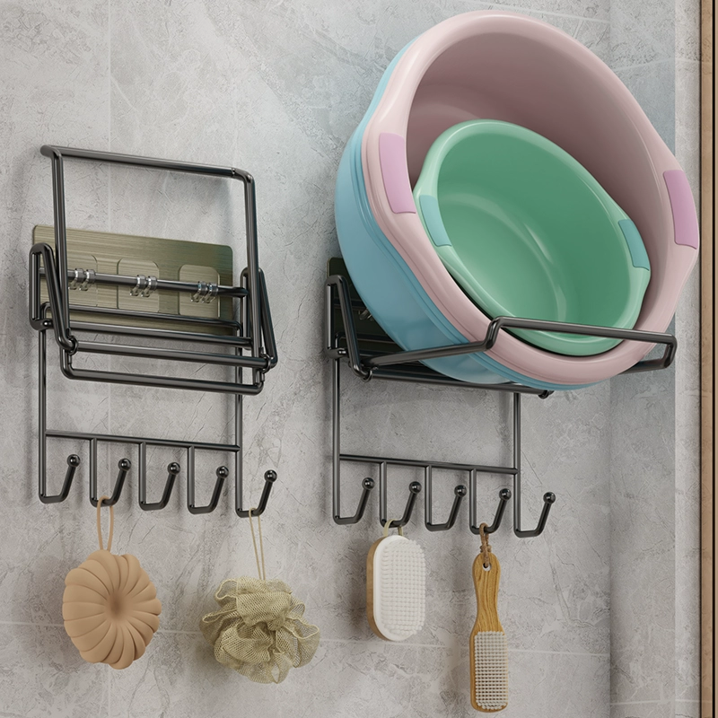 Стеллаж для хранения в ванной комнате, стеллаж для хранения умывальника, настенная полка для унитаза без перфоратора для ванной комнаты Ma Xiao