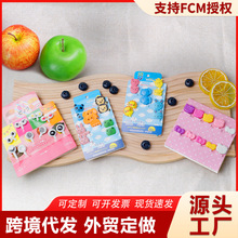 跨境卡通水果签套装儿童食物叉子蛋糕叉可爱动物甜点叉塑料水果叉