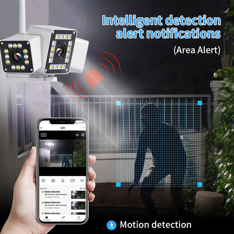 Cámara de vigilancia de tres imágenes HD transfronteriza hogar teléfono móvil remoto inalámbrico WIFI HD cámara de visión nocturna