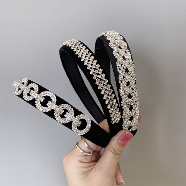 Alloy Fashion Retro Rhinestone Headband display picture 9