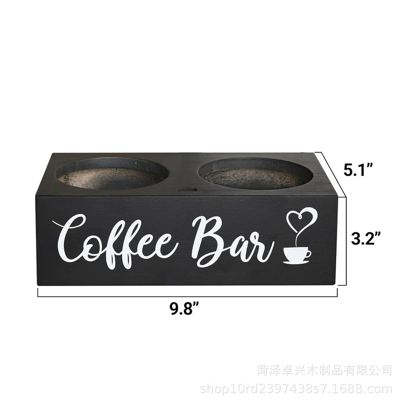 木製ガラスコーヒー缶収納棚キッチン食品貯蔵タンク研磨コーヒー豆シールガラス缶ホルダー|undefined