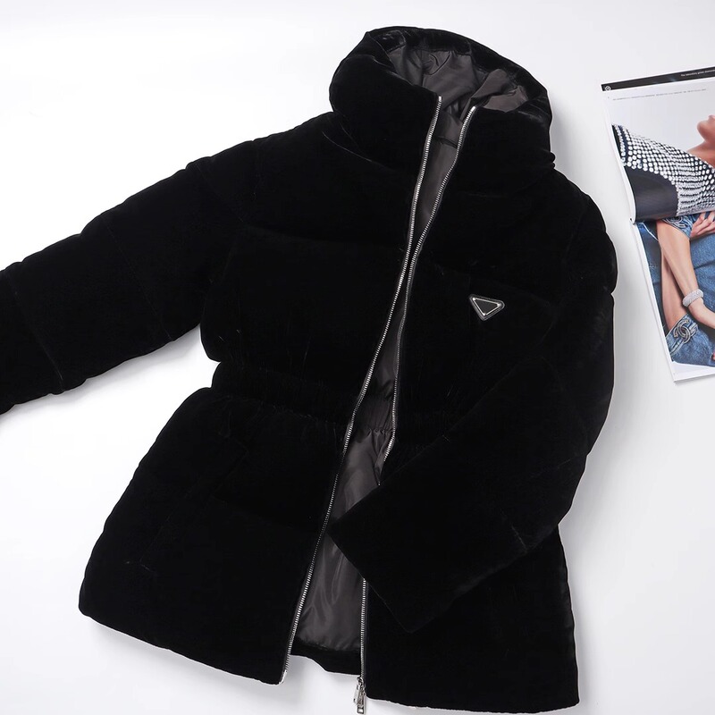 PA sweet cool style! Exquisite GAO level! Gorgeous retro! White Goose Ants Waist Velvet Down Jacket PA sweet cool style! Exquisite GAO level! Gorgeous retro! White Goose Ants Waist Velvet Down Jacket