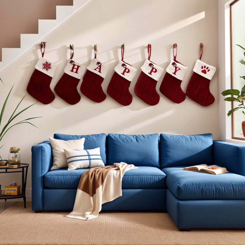 Nuevos artículos de decoración de Navidad transfronterizos Calcetines de Navidad de punto rojo Colgante de árbol de Navidad Calcetines de letras de lana bordados