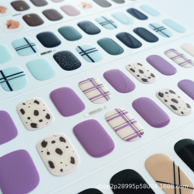 Ounai nail stickers full stickers factor...