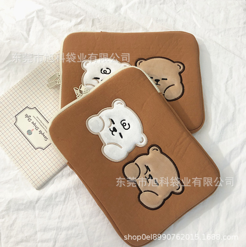 Customized Embroidered Computer Bag Foam Laptop Bag iPad Tablet Laptop Bag Cosmetics Bag