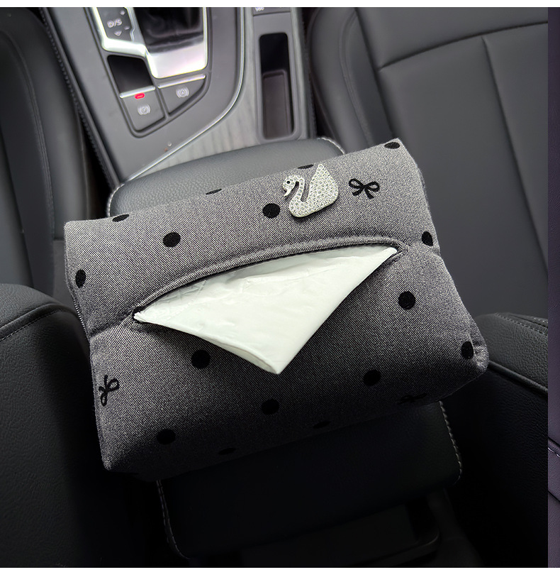 Car Tissue Box, High-End Car Seat Back Tissue Box, Car Armrest Box, Paper Tissue Box, Car Storage Tissue Bag