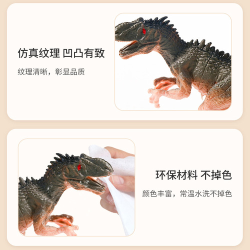 Original cross-border best-selling simulated dinosaur model large size Jurassic dinosaur plastic toy wholesale kindergarten gift