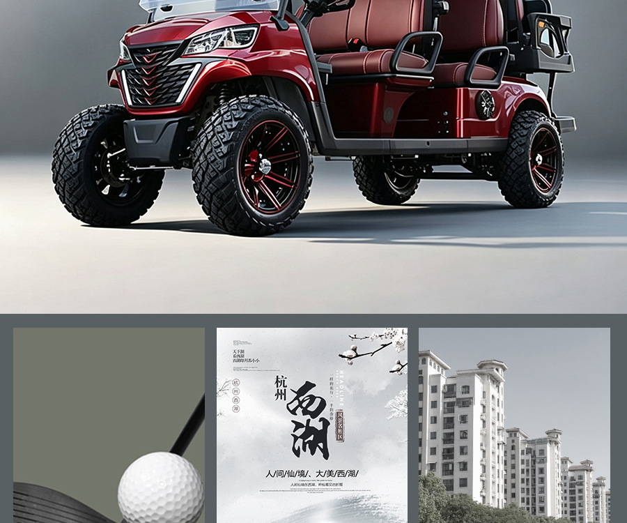 Electric Golf Cart for Hotels and Guesthouses, Shuttle Bus, Export 8-Seater Electric Golf Cart