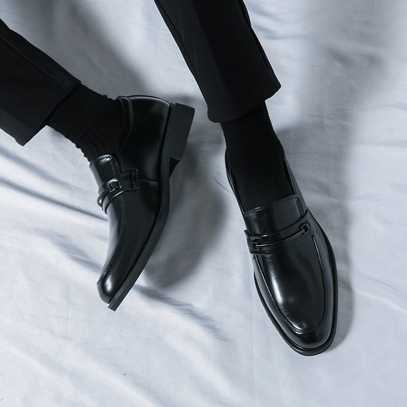 Transfronterizos grandes zapatos de hombre de baja altura británicos zapatos de hombre de negocios de moda de moda casuales zapatos de cuero puntuales jóvenes image 4