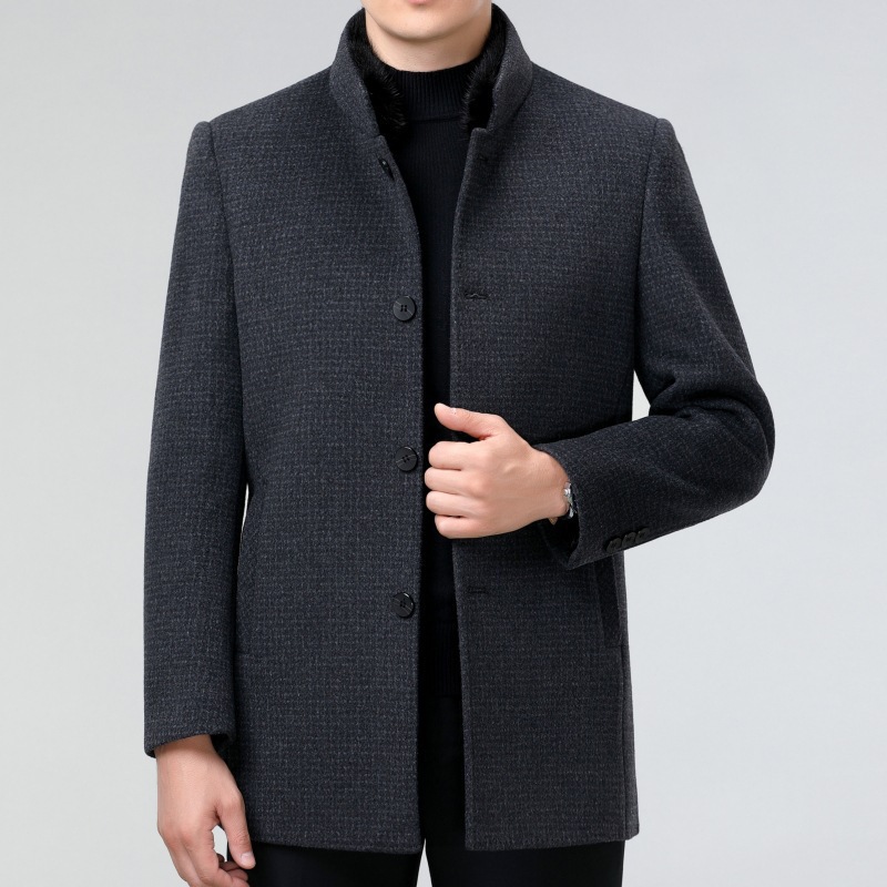 6801 다크그레이 (밍크퍼 칼라 + 다운라이너)