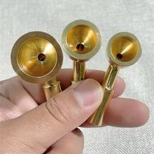 烟杆配件旱烟袋锅子铜烟锅烟枪锅加厚黄铜旱烟杆烟袋锅DIY组装