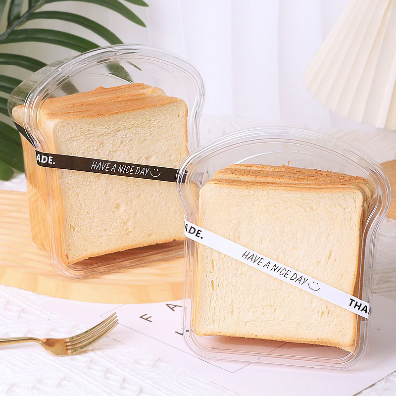 吐司包装盒切片面包袋厚切小餐包甜甜圈透明一次性烘焙西点打包盒