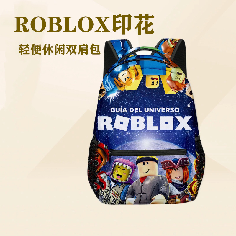 ROBLOX ロブロックス バックパック クロスボーダー 新しいフルプリント バックパック デイリー トラベル トラベル レジャー スクールバッグ|undefined