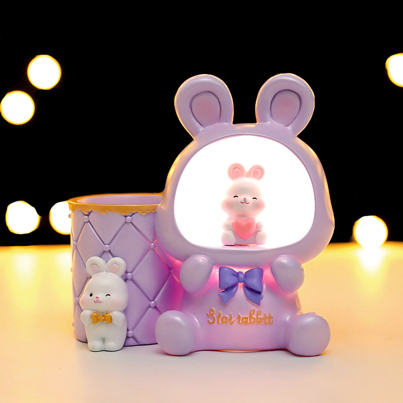 Regalo navideño nuevo estilo de fantasía sirena de concha luz de portalápices niña ins decoración de la habitación decoración venta directa de fábrica