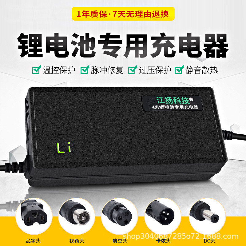 10串36V42V2A3A4A5A6A8A10A15A3元锂电池电瓶充电器电动车