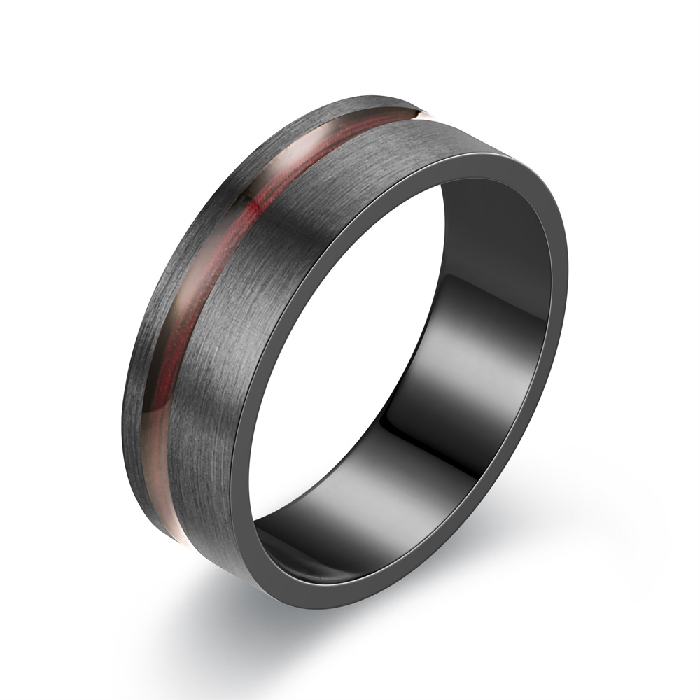20g Weight Rings Classification 13, 6, 7 Ring Size Simple Style Round Stainless Steel Enamel Men's Rings