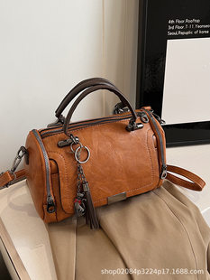 (Cross-border trading), retro design solid color bag strap with tassels for side table, pillow, one-shoulder bag