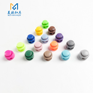 In-Stock Plastic Spring Bread Buckle Pig Nose Buckle Bell Anti-Slip Button Lazy Shoelace Buckle Clothing Elastic Adjustment Buckle