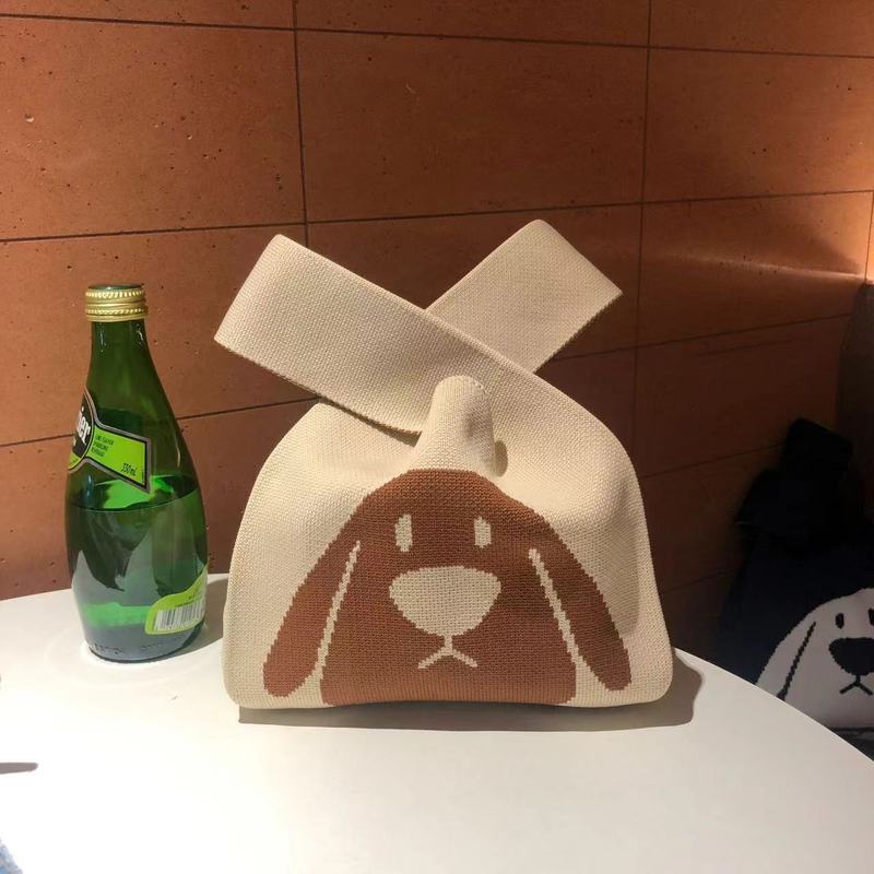 加厚针织包手提包手提袋针织伴手礼包伴手礼袋针织水桶包礼品袋|undefined