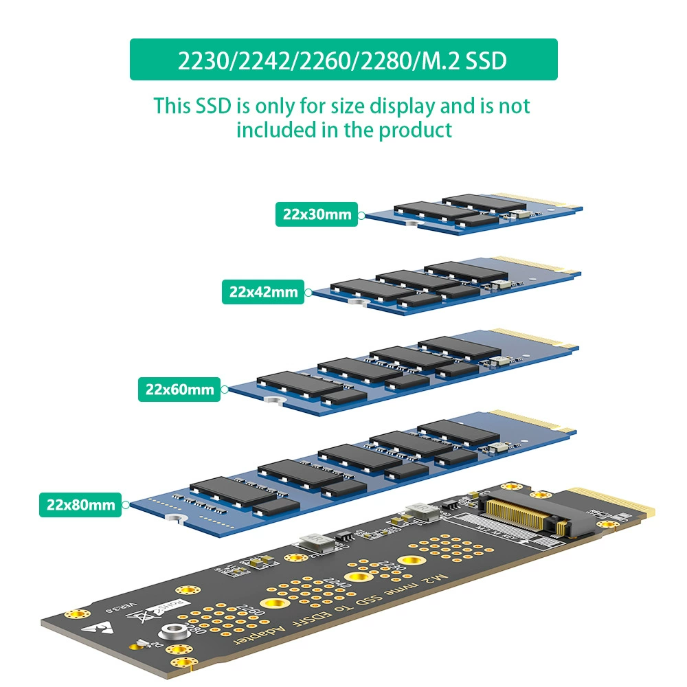 Новый переходник M.2 NVMe → EDSFF, адаптер EDSFF → M.2 NVMe