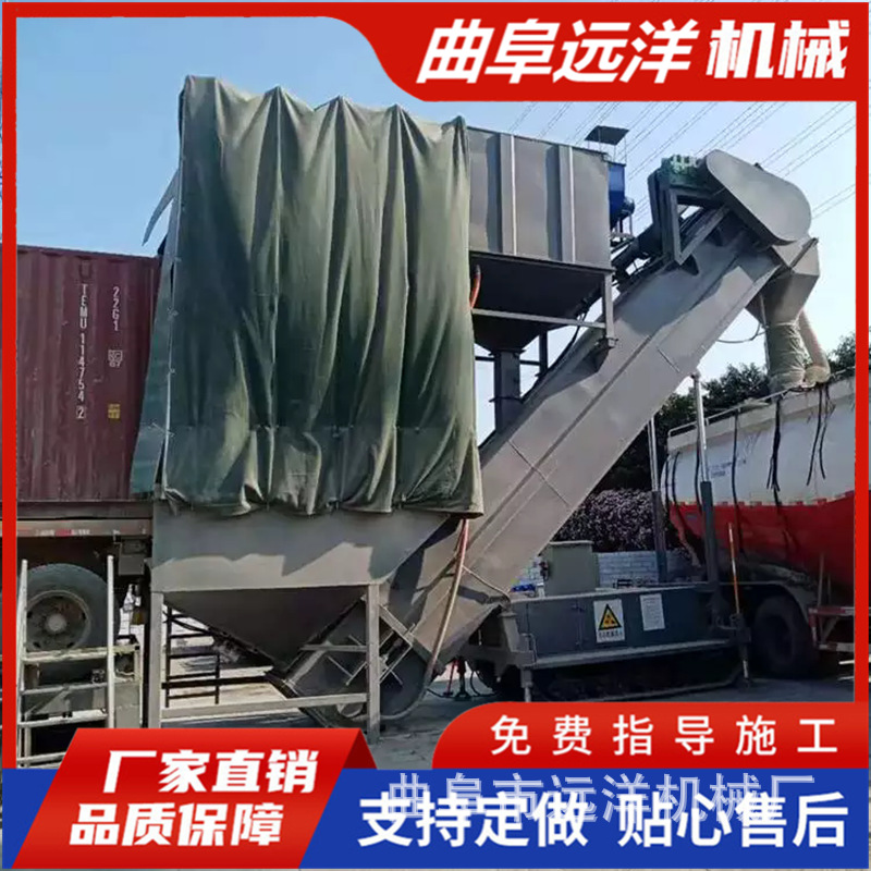 海运散灰卸集装箱拆箱机粉料卸车机脉冲除尘卸灰机 铁路集装箱