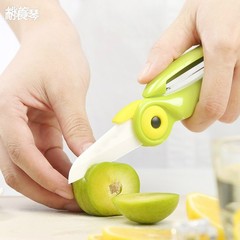 上高铁火车水果刀旅行折叠二合一陶瓷两用水果刀便携多功能削皮器