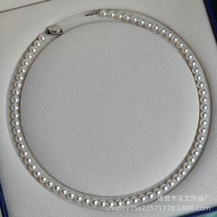 Zhuji Pearl 5-6mm Extremely Bright Round Fine Flaw Freshwater Pearl Necklace Xiaomi Bead Necklace S925 Silver