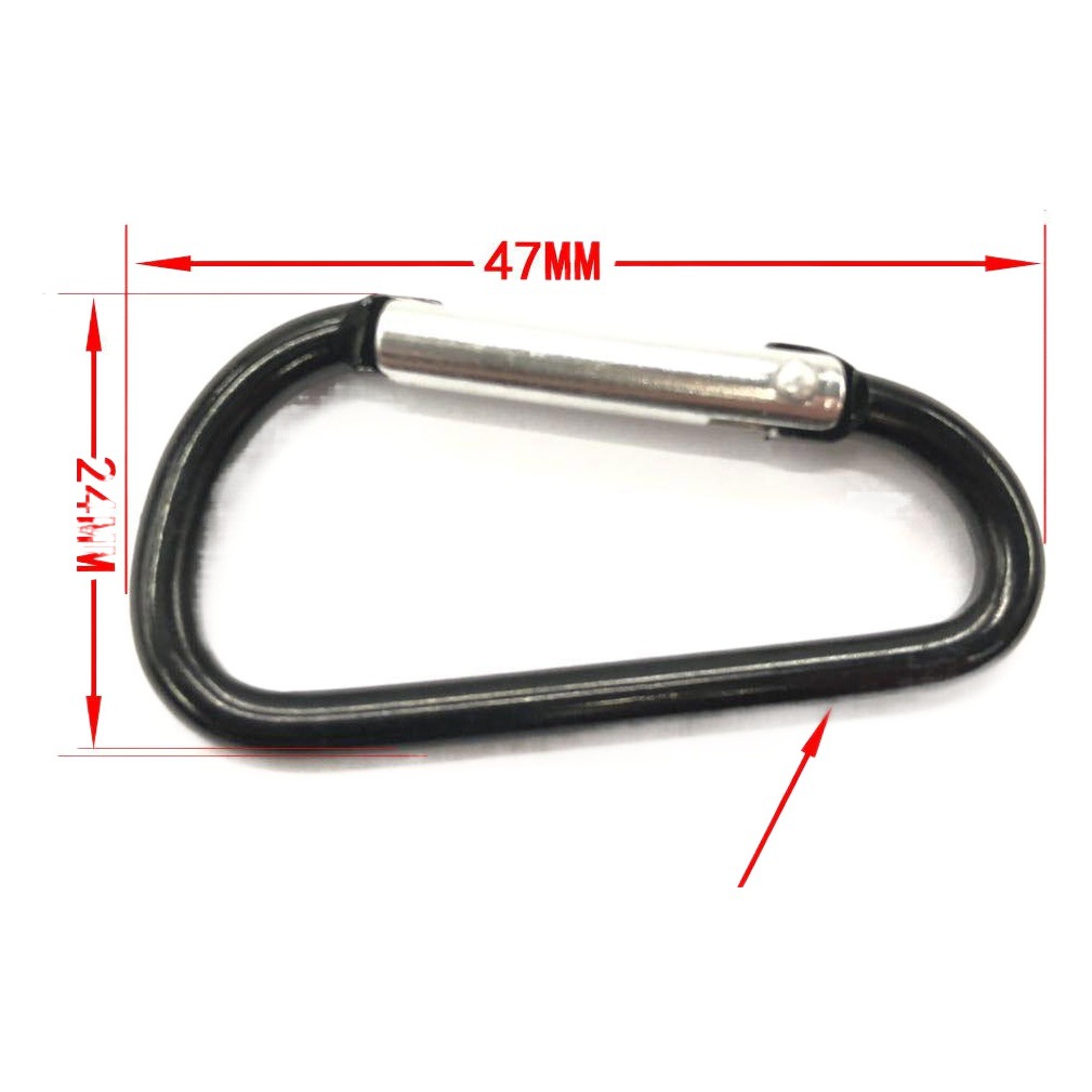 Directo de fábrica de alta calidad N ° 5 D Tipo de aleación de aluminio mosquetón al aire libre hebilla colgante hebilla de botella de agua hebilla colgante rápida regalo