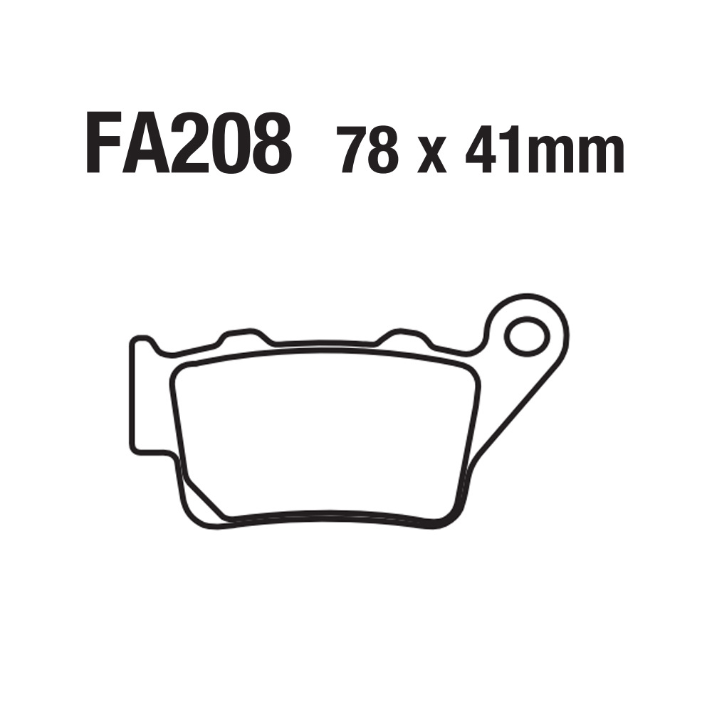 Piezas de freno de aluminio sinterizado a base de cobre FA208 FA213 Ducati KTM