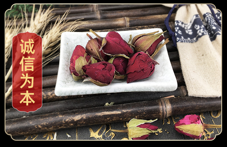 Dried Chinese Rose Flower Buds Yue Ji Hua Bulk Herbal Tea Ingredient 500g in use