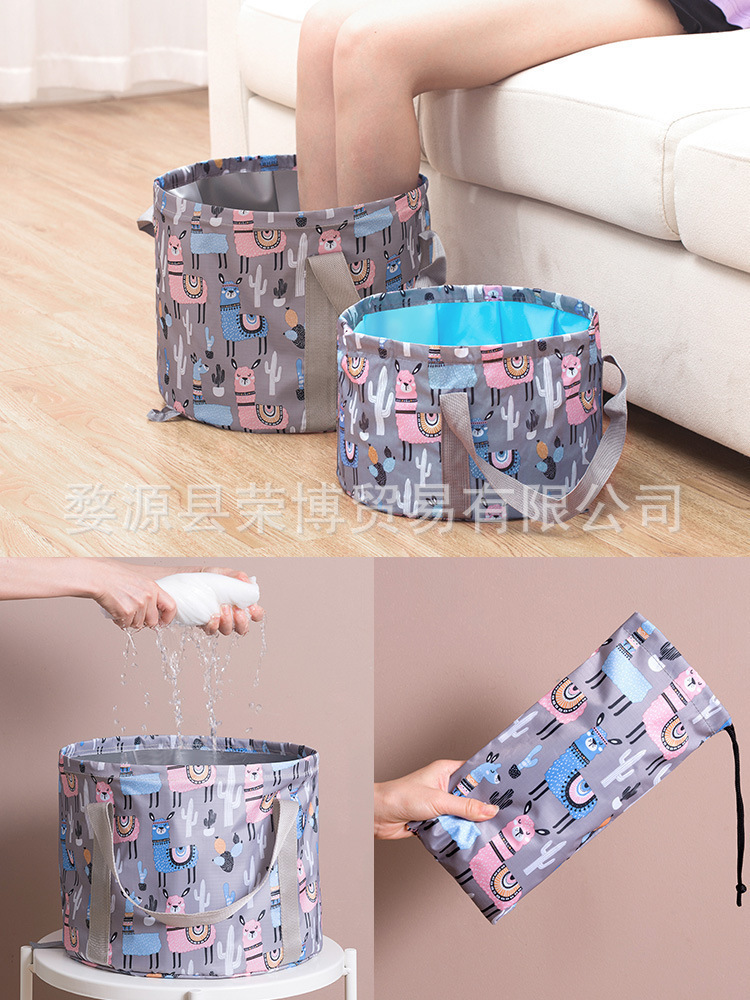 Collapsible Face Basin Home Outdoor Travel Foot Bath Basin Portable Travel Large Water Basin Thick Laundry Basin