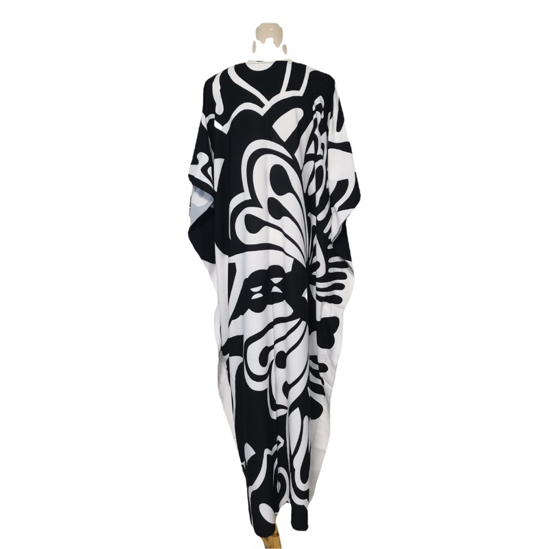 Beach cover-up robe Vestido de playa suelta más el tamaño de vacaciones Vestido de playa bikini cubierta exterior transfronteriza 1D116