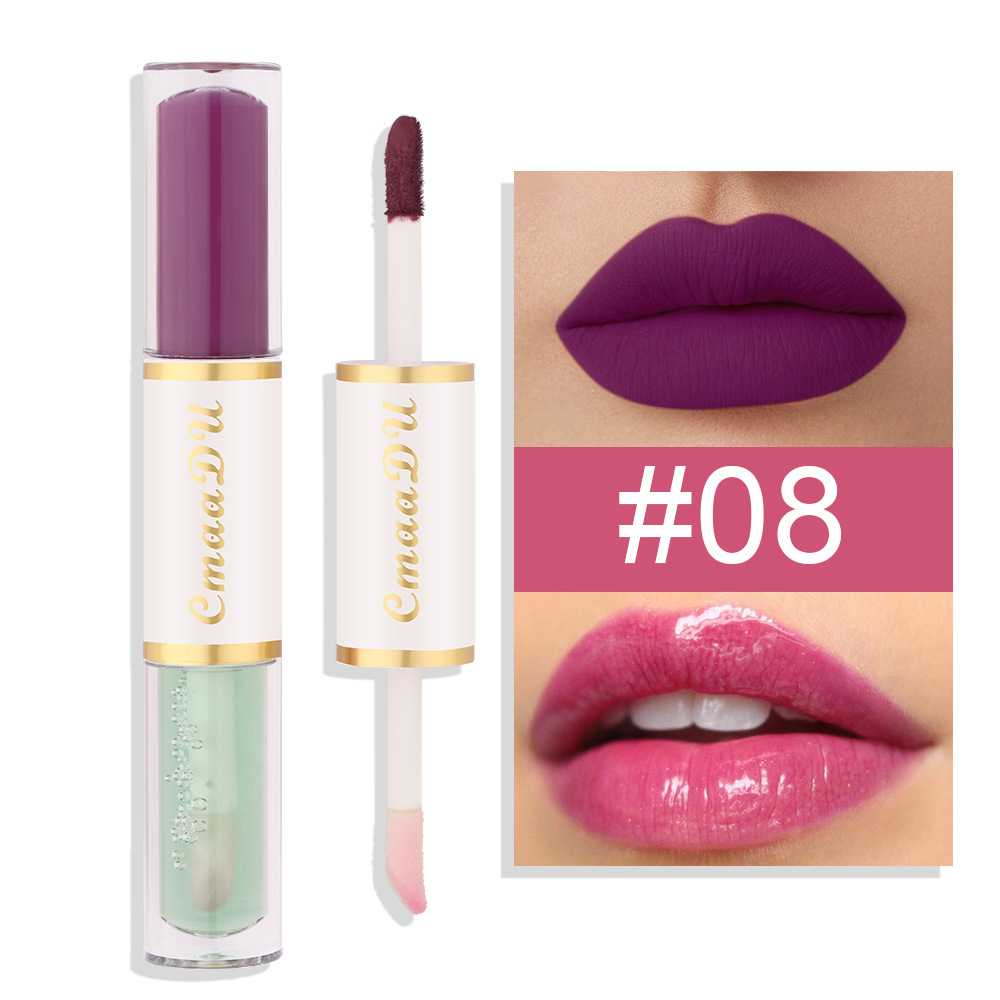 Check it out! Link Disclaimer - Exclusive for Foreign trade :CmaaDu Double-head Lipstick Long-lasting Lip Gloss undefined
