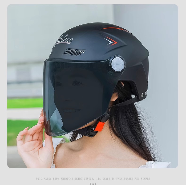 Electric Vehicle Helmet 3C Certified Men and Women Summer Sun Protection Breathable Half Helmet Battery Motorcycle Helmet